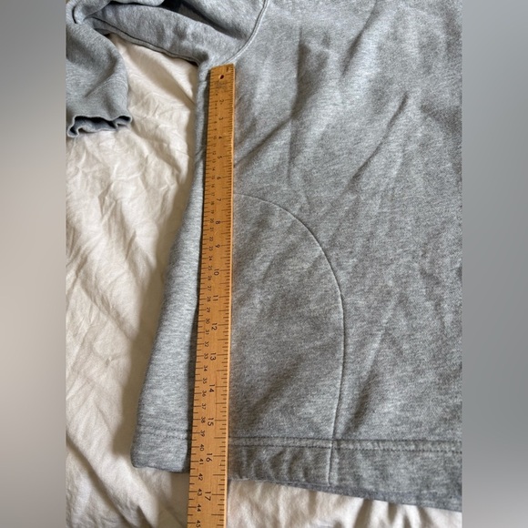 Nike women’s grey club fleece oversized mock neck sweater large fits XL-xxl - Picture 10 of 12